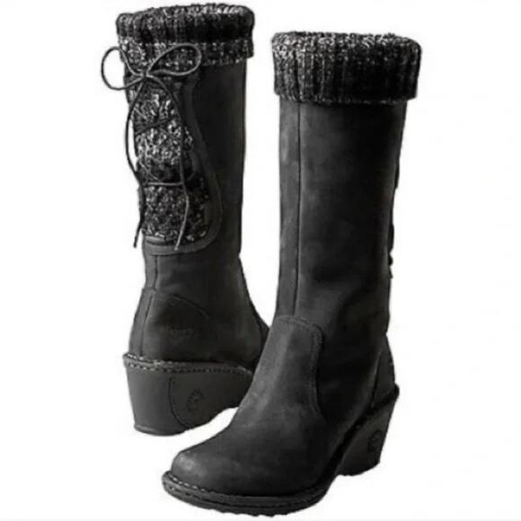 UGG black Skylair knee high wedge sweater boots - Picture 1 of 8